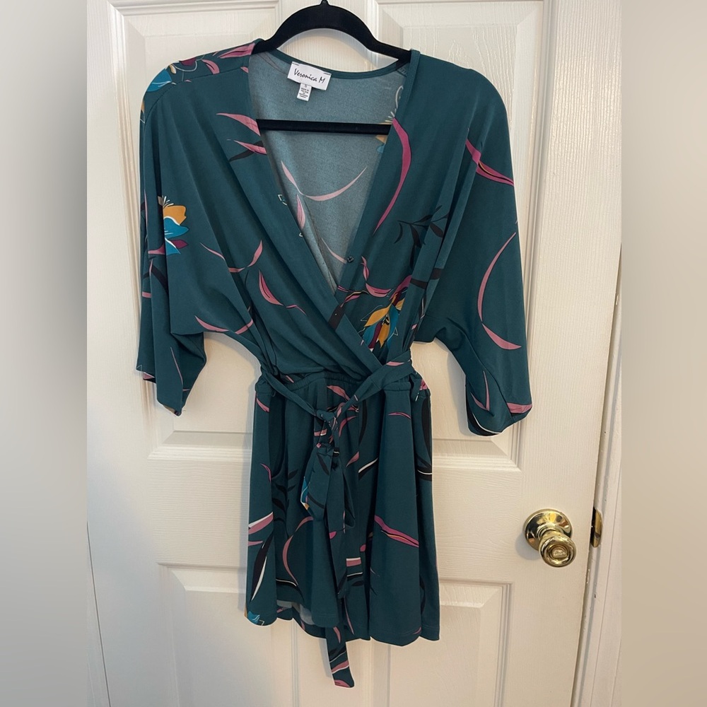 Veronica M. Green Floral Romper